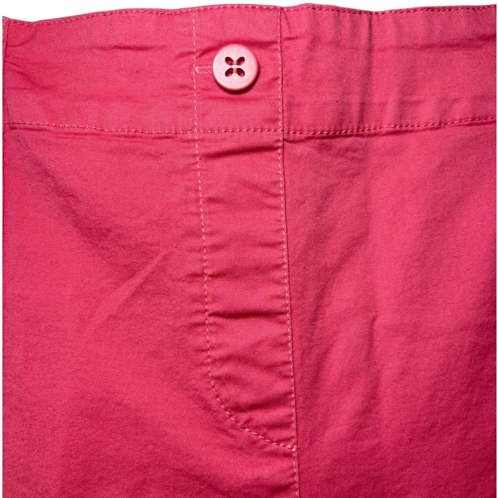 Draper's & Damons Pink Cargo Capri Pants PL Womens Elastic Waist Cropped Trouser - Picture 3 of 8
